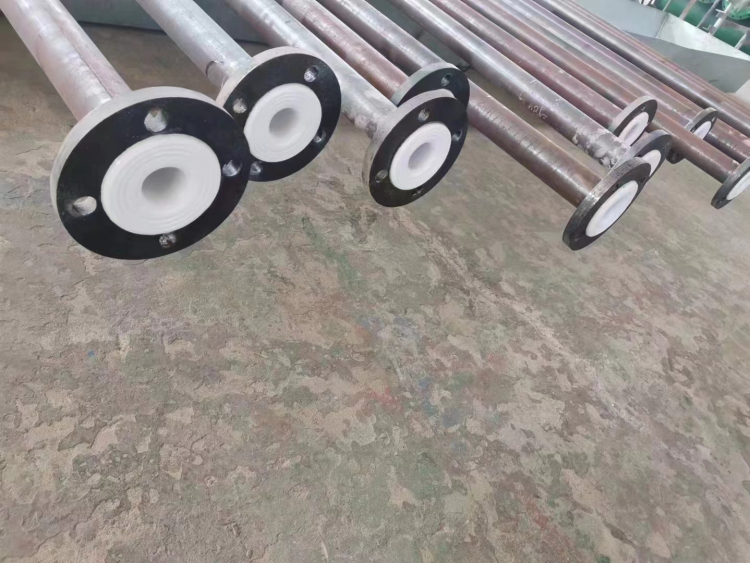 法兰连接衬塑聚四氟钢管
